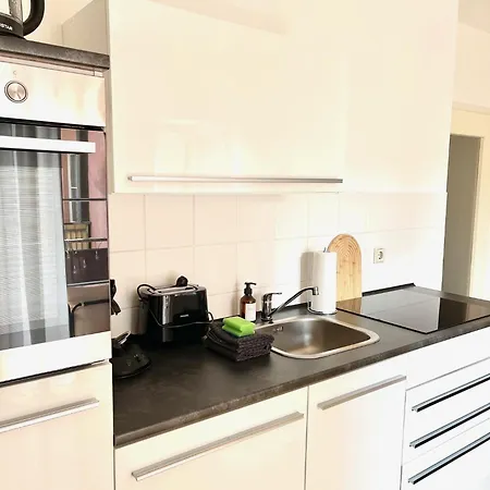 Design Ferienoase Mit Einzelbetten - 2 Schlafzimmer - Waschmaschine - Parkplatz 아파트