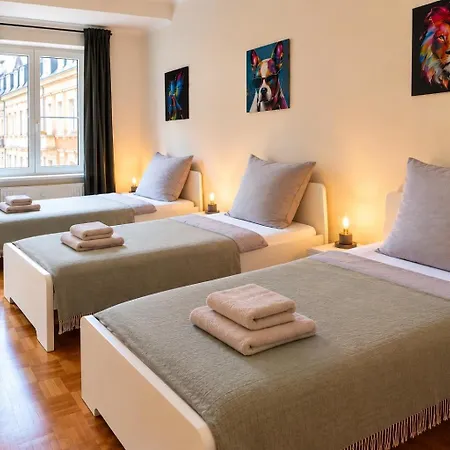 Design Ferienoase 2 Schlafzimmer Einzelbetten Zentrum Appartement